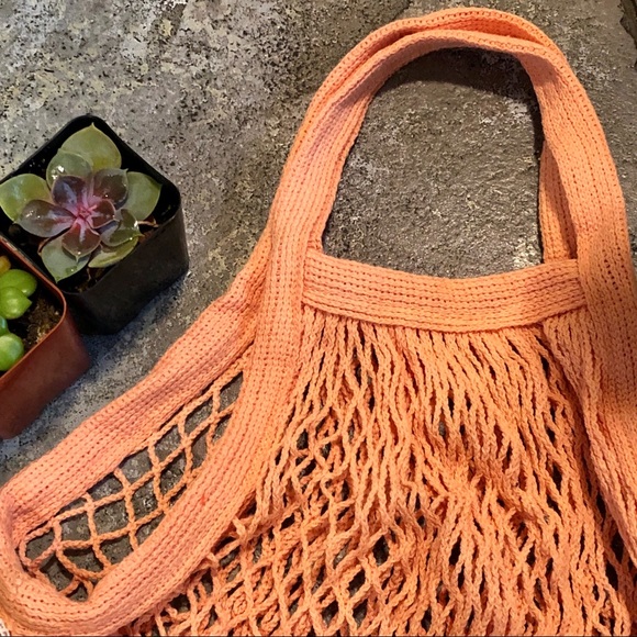 ♻️FRENCH MARKET COTTON NET-SHORT HANDLE BA… - Picture 4 of 6